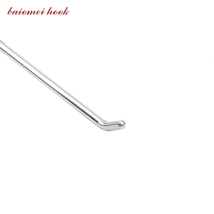 批发6 "8" 10 "单叉钩网墙金属铬展示钩 - Product Image 4