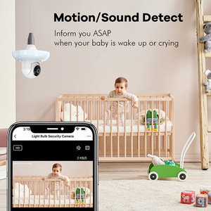 WiFi Light Bulb <strong>Security</strong> <strong>Camera</strong> E27 Socket 360&deg;Coverage AI Human Detection <strong>Camera</strong> All-in-One <strong>Led</strong> Light and <strong>Camera</strong> Use for Home - Product Image 3