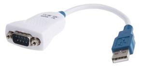 FTDI芯片UC232R-10 USB至RS232适配器电缆，带嵌入式电子DB9M连接器0.1米白色 - Product Image 3