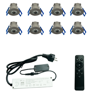 LED埋め込み式スポットライトリモコン照明付き10スポット付き3ワットコンプリートセット - Product Image 4