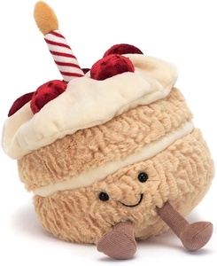 Custom Oem Hot Sale Jellycats <strong>6</strong>-<strong>Inch</strong> Birthday Cake Stuffed Toy <strong>Plush</strong> PP Cotton Filling Embroidered Technics Birthday Gift - Product Image 5