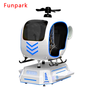 Fungpark เครื่องจำลอง VR โลหะอิเล็กทรอนิกส์สำหรับเด็ก, เครื่องเกมอาร์เคด220V ใช้เหรียญเครื่องบิน VR เสมือนจริงสำหรับเด็กเล่น2คน - Product Image 1