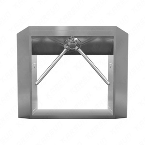 Standalone-Finger abdruck-/Gesichts zugriffs kontrolle Drei-Arm-Barriere-Tor Zeiter fassung Stativ-Drehkreuz-Tor-System - Product Image 4