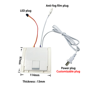 Interruptor táctil de un botón con función de desempañado Fuente de alimentación incorporada 12V 24W Espejo de atenuación LED Interruptor de sensor táctil antivaho - Product Image 5