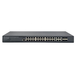 Switch di rete a 24 porte Gigabit POE con 1000M Internet 4 Combo UTP/SFP 24 porte RJ45 Core Hub IP compatibile con la rete IP