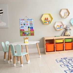 Days of the Week & Weather Learning Chart-40X32cm、磁気ハンギングループ付き子供向けの私の最初のカレンダー - Product Image 6