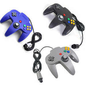 Gamepad di alta qualità N64 cablato con maniglia trasparente compatibile con N64 Controller di interfaccia di colore trasparente - Product Image 2