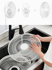 14 Zoll Bldc Motor Wireless wiederauf ladbare DC Electric Desktop Schreibtisch Bodenst änder Luftkühl ventilator mit Fernbedienung für zu Hause Zimmer - Product Image 5