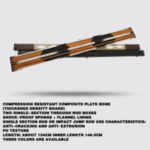 3/4 bölüm İngilizce Snooker küçük kafa bilardo isteka kutusu 1.54m tek geçiş için 13mm ucu boyutu ile siyah ve beyaz havuz - Product Image 3