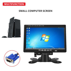 7 Inch VGA Small Size Screen <strong>BNC</strong> AV <strong>Input</strong> <strong>Tft</strong> <strong>LCD</strong> Display <strong>Monitor</strong> <strong>with</strong> Cross for Car Pc Cctv Ccd Camera - Product Image 2