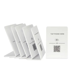 google Review Nfc Stand Display Table Display Nfc Nfc Table Menu Card Dynamic Qr <strong>Code</strong> - Product Image 1