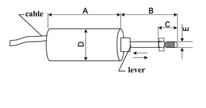 Sensor de desplazamiento 0-2000mm Transformador diferencial variable lineal LVDT - Product Image 2
