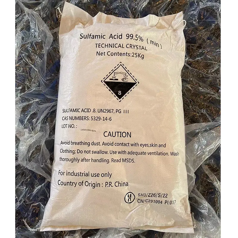 Acide sulfamique de haute qualité d'approvisionnement d'usine Cas 5329 avec le meilleur prix/pour nettoyer l'acide sulfamique 99.5 et 99.8%