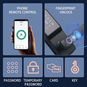 WiFi-Connected Smart Door Lock for Wood Door Fingerprint RFID Card Access Waterproof Anti-Pry Alarm <strong>Security</strong> Lock Temporary <strong>Code</strong> - Product Image 2