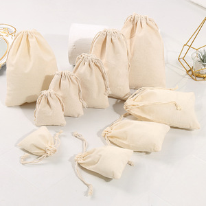 Factory Wholesale Custom Logo <strong>Canvas</strong> <strong>Drawstring</strong> Bag for Gift Packing Eco Friendly Recycle Cotton <strong>Drawstring</strong> <strong>Pouch</strong> - Product Image 1