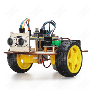 Open Source DIY 2WD Smart Roboter Starter Kit STEM Kreative Zeichnung Kunst Holz roboter Chassis Kit Roboter Starter Kit Für ArduIDE - Product Image 1
