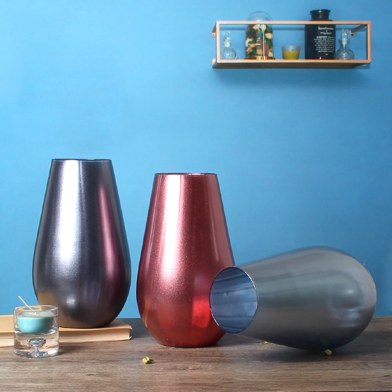 Electroplated Handmade Modern Coloured Wholesale Flower Vase For Home Party Decoration