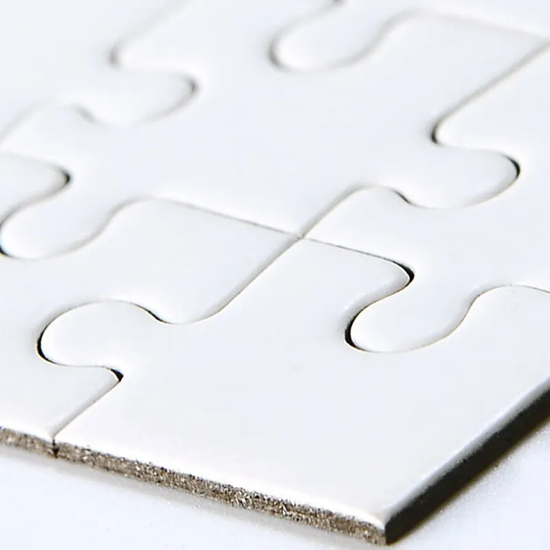 Puzzle di sublimazione con design 1000 pezzo stampato personalizzato puzzle stampabile in bianco