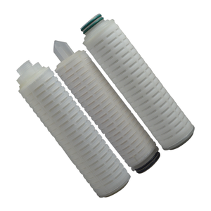 Liquid/Wine/beer/beverage filter polypropylene pleated <strong>membrane</strong> 10 inch sediment pleated filter cartridge with plastic core