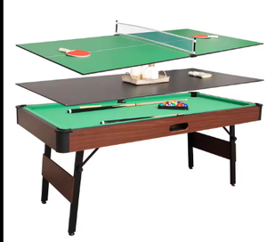 High Quality 6FT MDF <strong>3</strong> in 1 <strong>Multi</strong> <strong>Functions</strong> <strong>Game</strong> <strong>Table</strong> Folding up Billiard Pool <strong>Table</strong> for Sale - Product Image 1