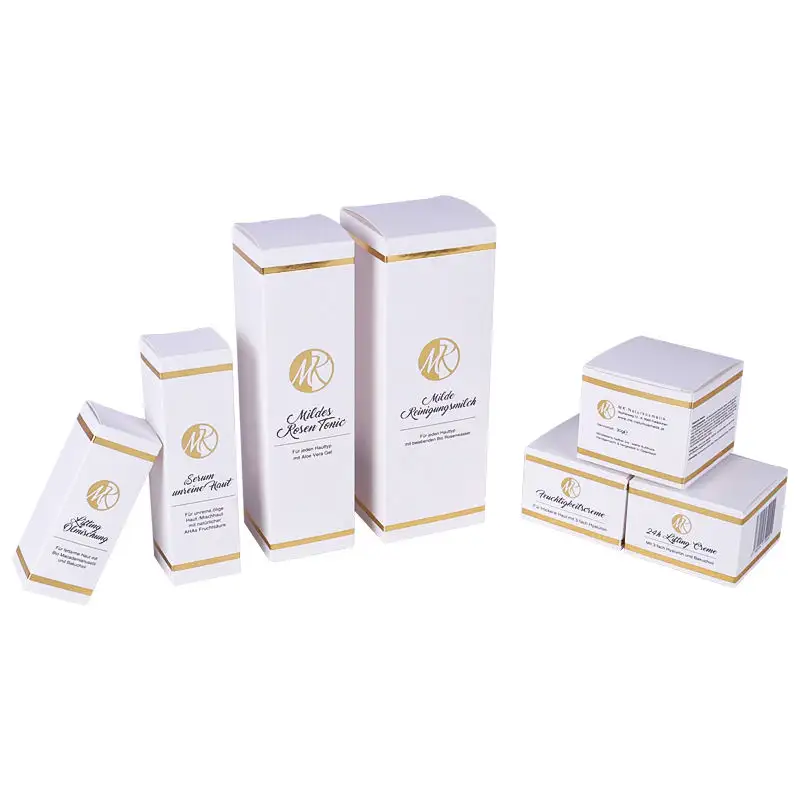 Emballage de boîte en carton personnalisé de bon matériau de haut niveau pour contenir les soins de la peau et les boucles d'oreilles