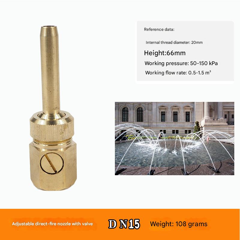 Gold-4-point DC nozzle with valve