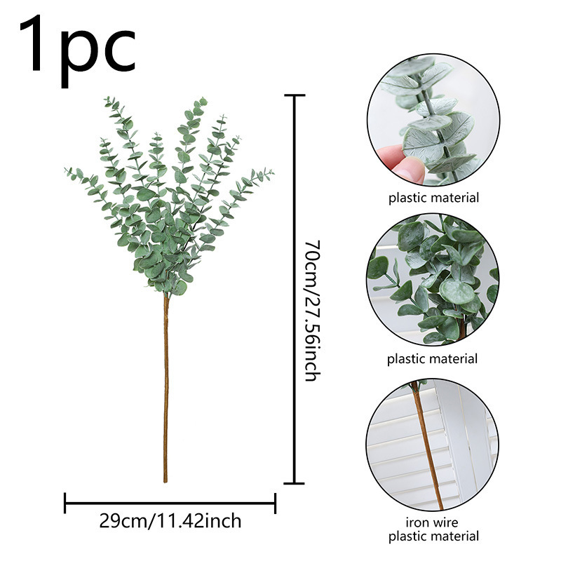 Tige d'eucalyptus verte2 70 cm