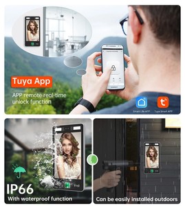 EBKN Waterproof IP65 Face Recognition Remote Control Tuya Access Control Biometric Access Control Product <strong>Video</strong> <strong>Intercom</strong> <strong>System</strong>