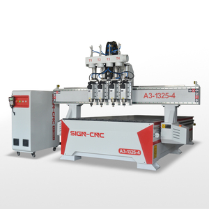 Multi Head Pneumatic Auto Tool Changer SIGN Factory 3D 1325/1530/ High <strong>Efficiency</strong> Machining Cutting <strong>CNC</strong> <strong>Router</strong> - Product Image 1