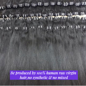 100% Vietnamese <strong>Human</strong> Hair Bone Straight Braiding Hair Extensions,Double Drawn Donor Hair Bone Straight Bundles With Closure - Product Image 3