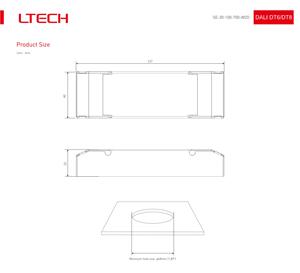 LTECH DALI NFCフルコマンドニアフィールドプログラミング一定電流インテリジェントテスト可能ホワイトドライバー20W 100-700mA - Product Image 3