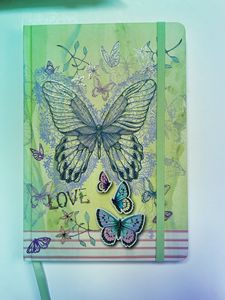 Hochwertiger, hochwertiger, farbenfroher A5-Papierdruck mit Glitzer-Hardcover-Notizbuch mit elastischer Schnur zum Verschluss - Product Image 4