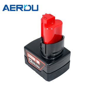 12V 6.0Ah锂离子电池组更换与密尔沃基电动工具兼容