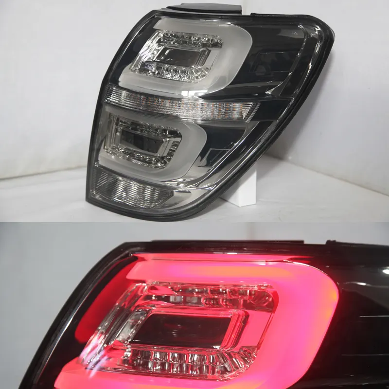 2 stück Für Chevrolet Captiva LED Rückleuchten Zurück Lampe LED Streifen Rücklicht 2011-2014 Jahr Rauch Schwarz farbe