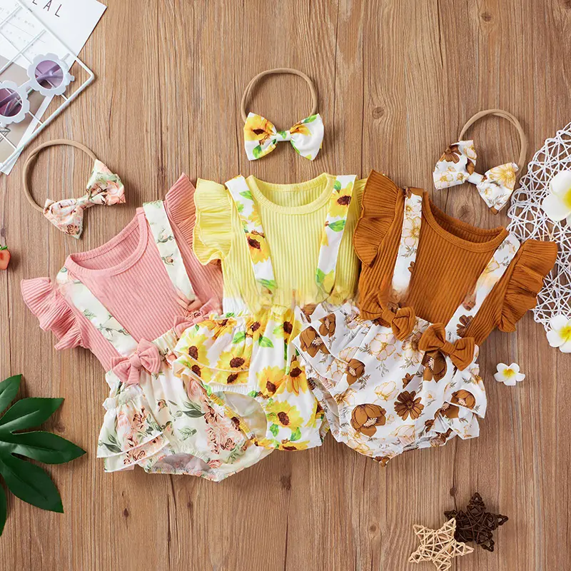 Ropa de moda para bebés, conjuntos de ropa de Boutique para niñas, venta directa de fábrica, novedad de 2021, bonito vestido de verano de algodón para niños, cuello informal