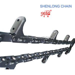 Cao độ bền kéo C-loại thép nông nghiệp chuỗi file đính kèm CA555-C6E Dây chuyền con lăn cho băng tải trang trại máy gặt đập hợp kim - Product Image 2