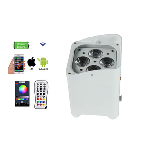 Foco Par Led RGBWA + UV, 6 en 1, inalámbrico, con Wifi, Control remoto, recargable, para iluminación de escenario, paquete de 12, 6x18w - Product Image 5