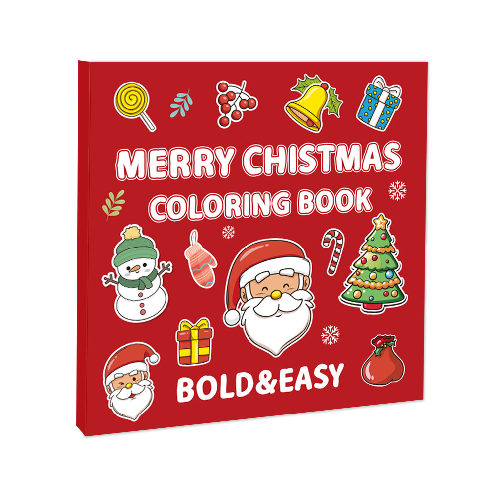 Libro da colorare di natale TS04-Merry