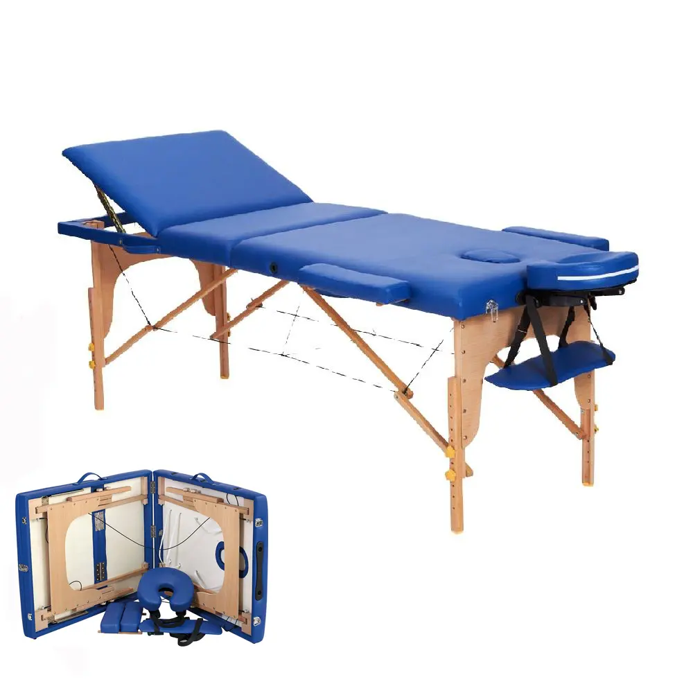 Lettino da massaggio portatile regolabile in legno professionale a prezzi economici in cina tavolo da massaggio pieghevole per salone di bellezza