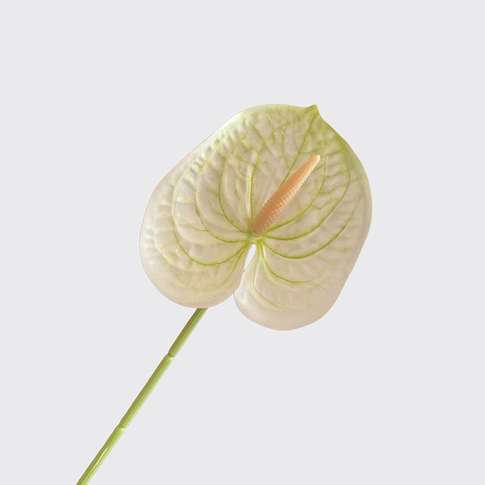 Blanc et veiné de vert