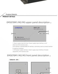 CYBERTEK EM5070A/EM5070B, Emi testi ve kaplin ve ayırma ağlarının ölçümü için kullanılır - Product Image 5