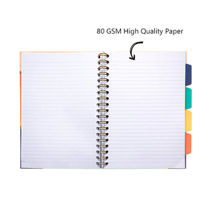 Impresión personalizada B5 diario nota libro índice espiral cuaderno planificador Mini bolsillo Bloc de notas forrado Universidad papel rayado