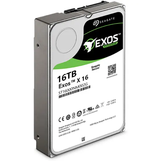 Exos X18 16TB perusahaan HDD - CMR 3.5 inci Hyperscale SATA 6 Gb/s, 7200 RPM HDD HDD