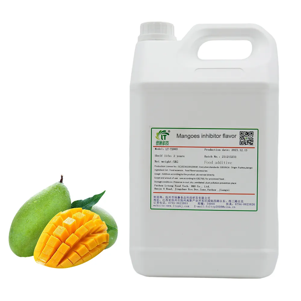 Groothandel Fruit Essentie Kunstmatige Smaakstof Mango Smaakconcentraat Vloeibare Industriële Voedingssmaak