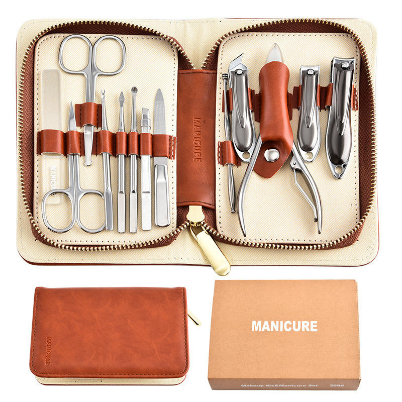 ชุดธุรกิจสีน้ำตาลเกรดพรีเมียม 13 ชิ้น