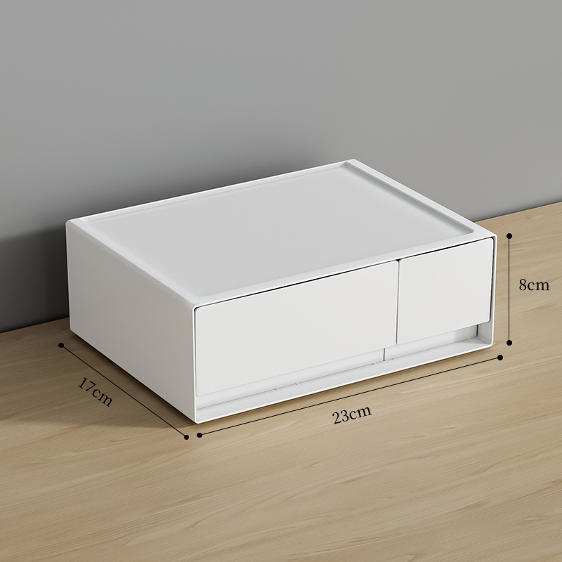 W1942 - High 2-drawer Pure White