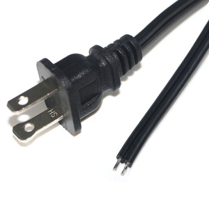 SPT-2 18AWG สายไฟกระแสสลับพร้อมสวิตช์1.8ม. AC ปลั๊กตัวผู้2ปลายสายไฟชุบดีบุกพร้อมปลั๊กและสายสวิตช์ - Product Image 2