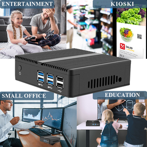 Lüfterloser kleiner Mini-PC CPU Core i7 4500U i5 4200Y i3 4010Y DDR3L Office Mini-PC Computer Desktop Win10 WLAN Barebone-PC tragbar - Product Image 5