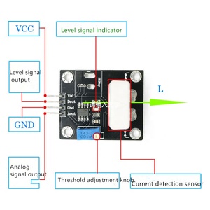 Taidacent-Sensor de corriente de salón, módulo de detección de corriente continua, protección contra sobrecorriente de circuito corto, 35A, WCS1800