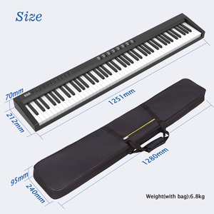 Strumento musicale 88 pesato per pianoforte USB-MIDI APP MIDI per pianoforte Controller per tastiera sintetizzatore con interfaccia a pedale - Product Image 2